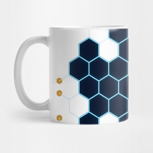 Sci-fi power grid - Hexagons Mug